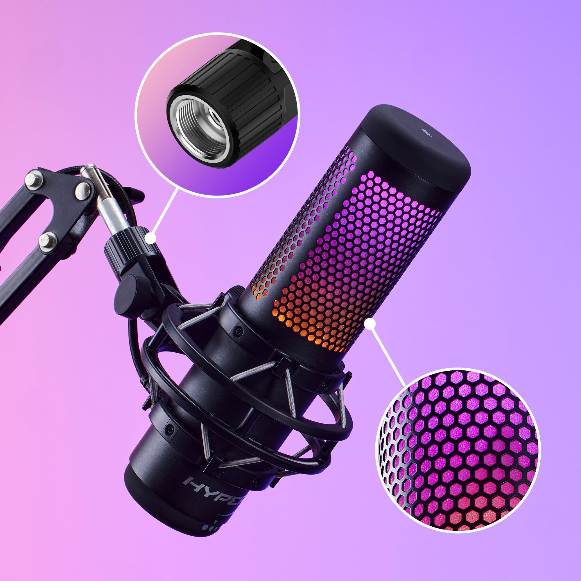 Mount adapter, pop filter, and headphone jack