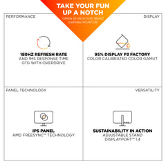 OMEN 27 inch FHD 180Hz Gaming Monitor - OMEN 27 G2 - 08