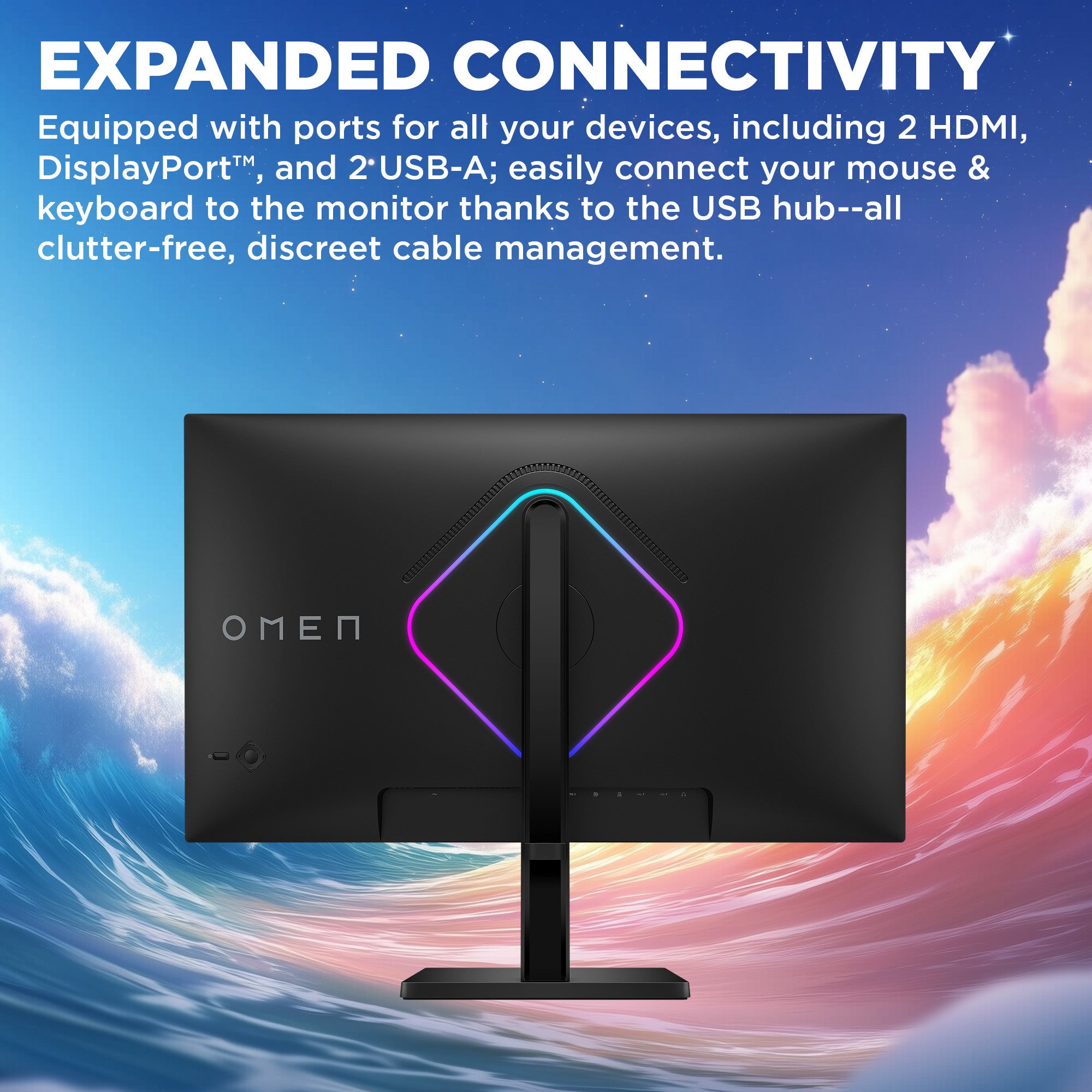 OMEN 27 inch QHD 280Hz Gaming Monitor - OMEN 27qs G2 - 04