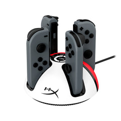 HyperX Chargeplay Quad 2 Main Showing Controllers Loaded onto Dock
