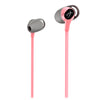 Pink and Grey HyperX Cloud Earbuds Angled Product Image