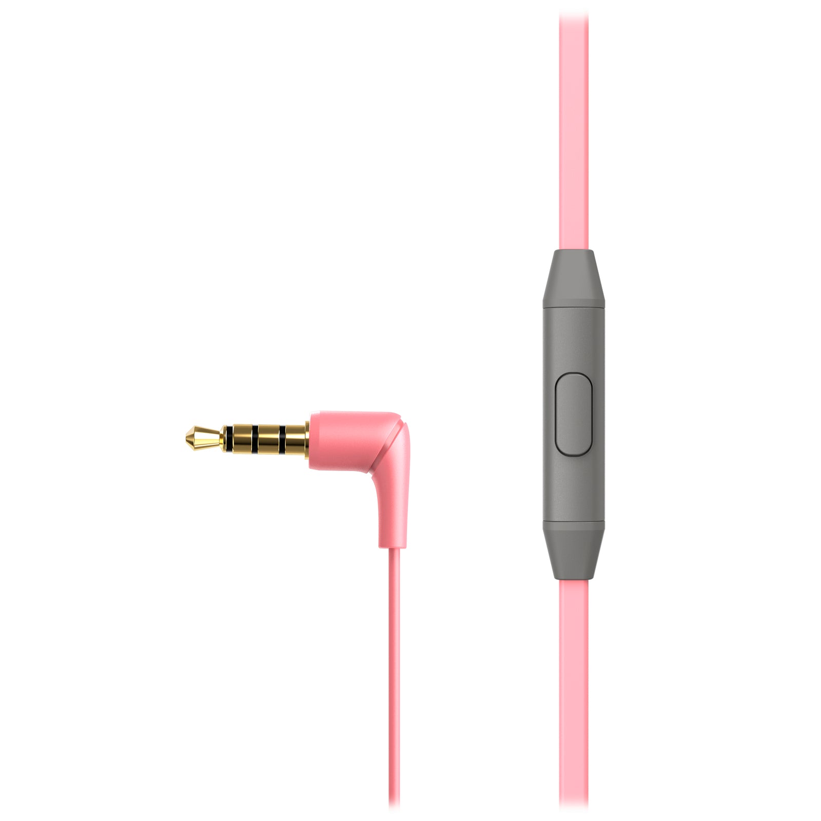 Pink and Grey HyperX Cloud Earbuds Product Image Detailing Cable