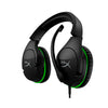 HyperX CloudX Stinger Gaming Headset showing the front side view slightly angled, featuring 90° rotating ear cups