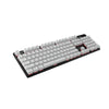 HyperX Pudding Keycaps PBT White on unlit keyboard