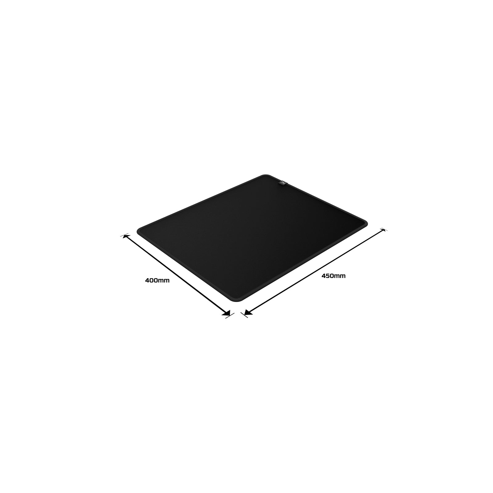 HyperX Pulsefire Mat L showing dimensions in mm